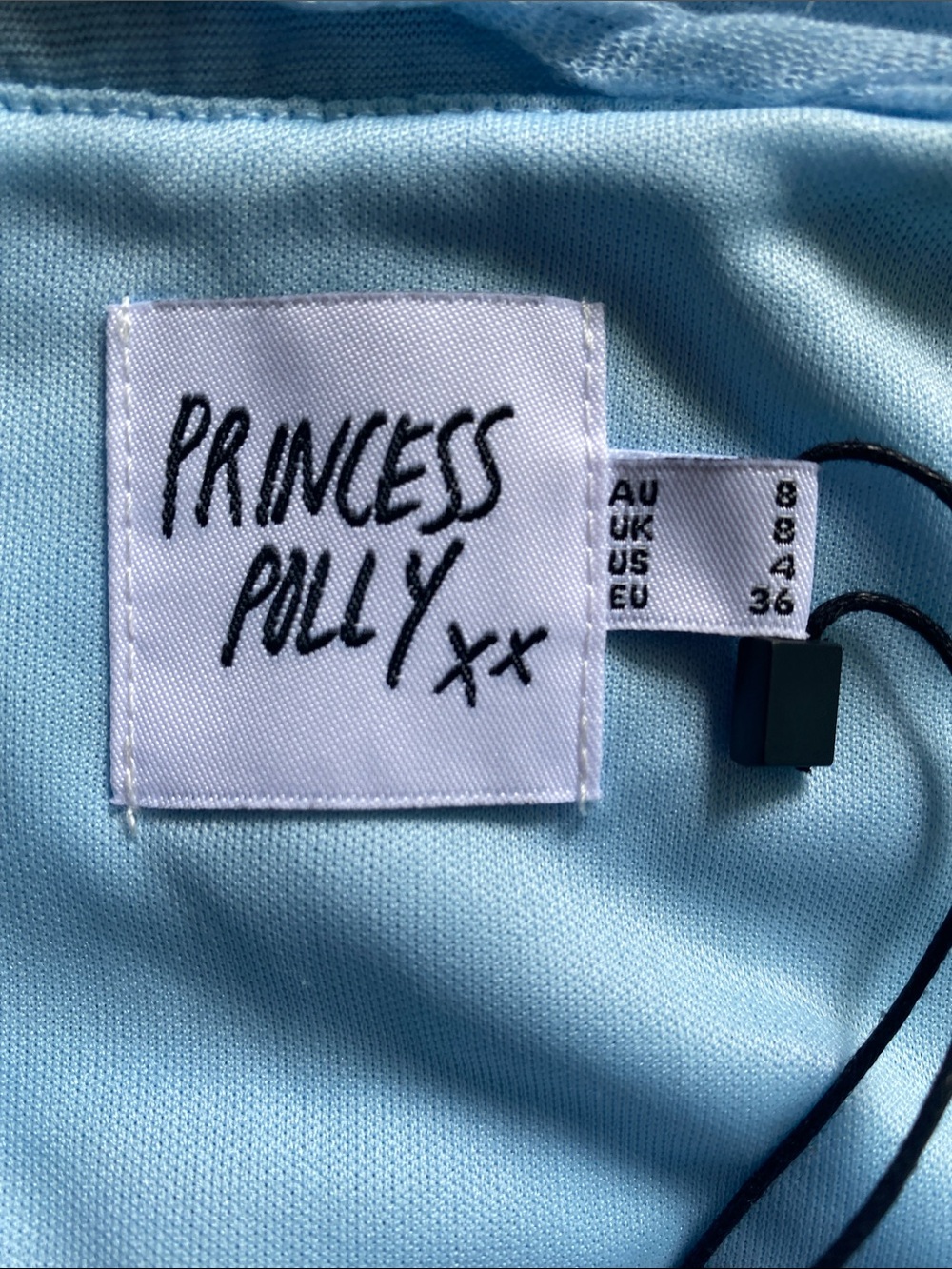 Princess Polly Light Blue Ruffled Tube Top - Picture 4 of 5